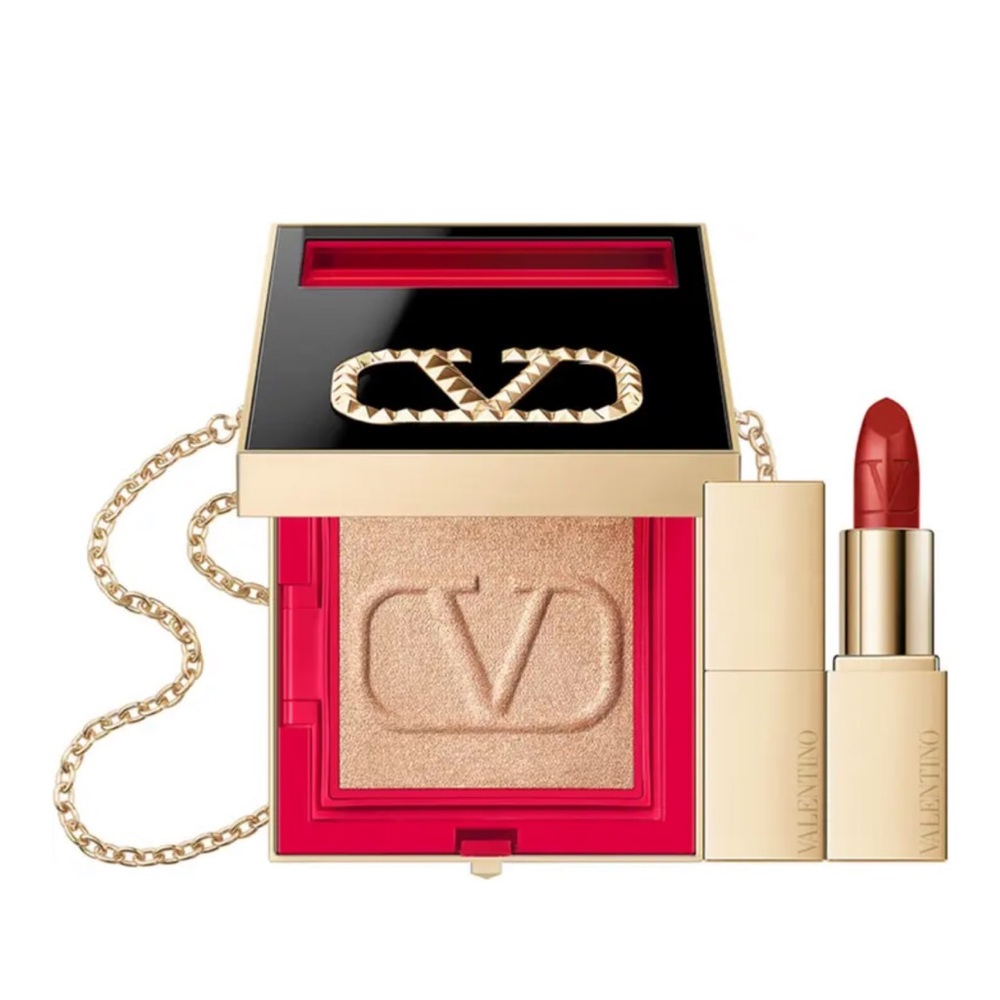 Valentino Go-Clutch Refillable Radiant Setting Powder - Brand New In box